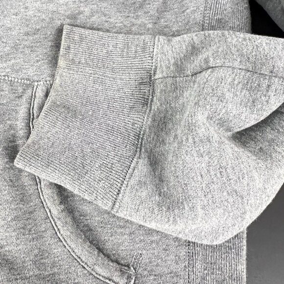 Vtg Abercrombie Fitch Hoodie Men’s XL Spell Out Pullover Gray 90s Y2K Sweatshirt - Picture 5 of 11